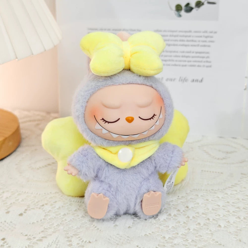 Labubu Clothing – Double Plush Butterfly Bows for Doll Makeover